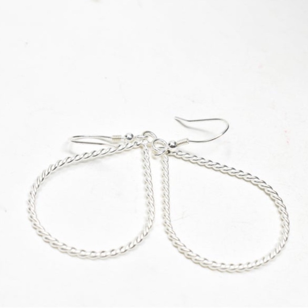 Elegant Sterling Silver Hoop Earrings